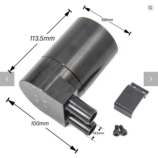 Billet Oil Catch Can Reservoir Tank Universal Oil container Baffled Aluminum