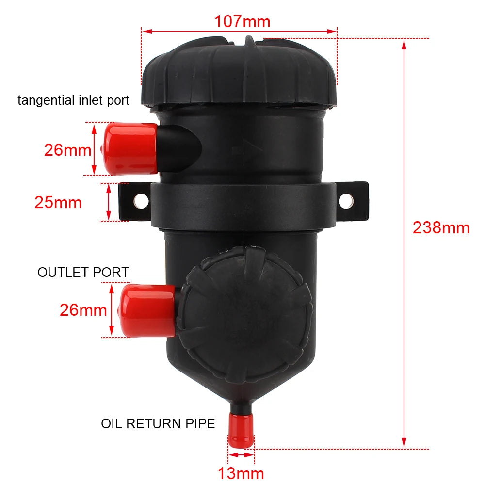 Car Oil Separator Catch Can Fuel Filter Turbo Engine Parts Automotive Accessories Truck Off Road 4x4 Universal OEM 612630060015