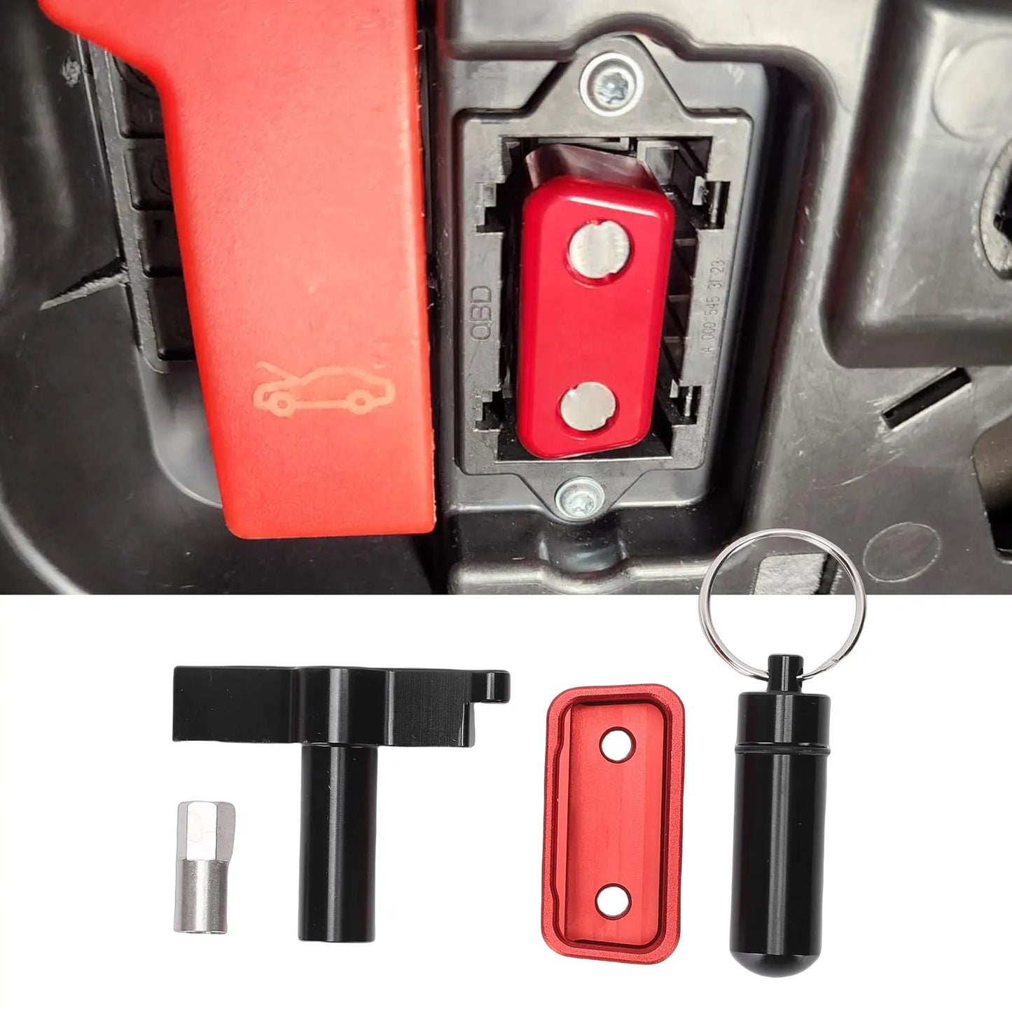 ODB Port Locking Tool Aluminium Alloy Anti Pry Anti Theft OBD Port Protector Locking Device for Cars SUVs Trucks OBD Port Lock