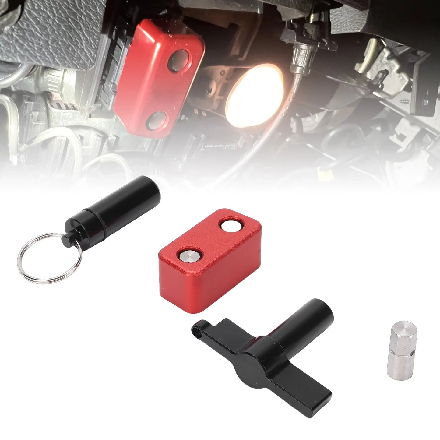 ODB Port Locking Tool Aluminium Alloy Anti Pry Anti Theft OBD Port Protector Locking Device for Cars SUVs Trucks OBD Port Lock